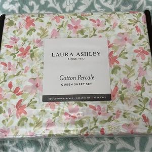 New in package Laura ashley cotton percale sheet set Queen